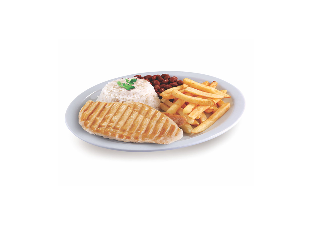 Filé de Frango grelhado e Batatas Fritas - Prato 52